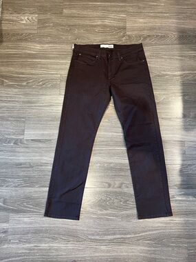 Slim Straight Dark Brown Jeans